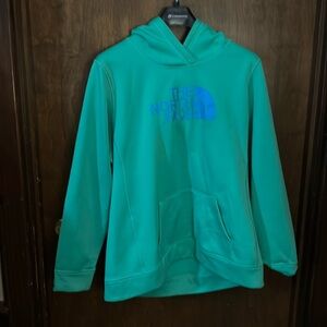 The north face XXL hoodie, green and blue and good condition